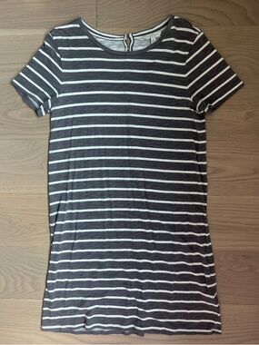 Lucky Brand Striped Short Sleeve T-Shirt Dress Size M